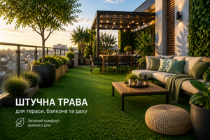 Искусственная трава для террасы, балкона и крыши: современные решения 2026 года